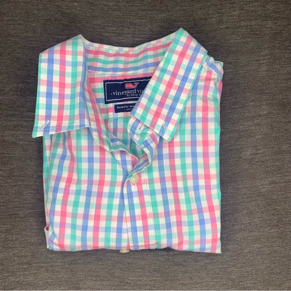 Vineyard Vines Slim Fit Whale Shirt Medium